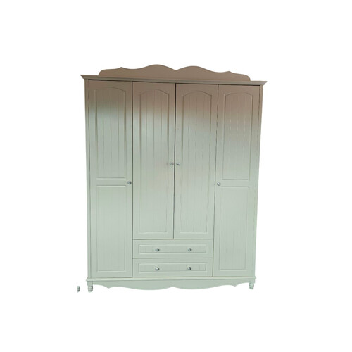 JX-801-4  4 DOORS WARDROBE, WHITE